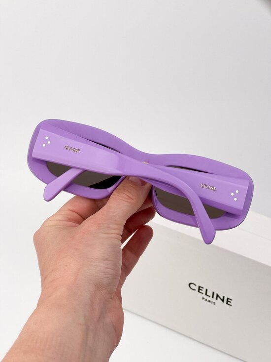 Celine Women Sunglasses Purple Grey Rectangle CL40294I 78A NEW AUTHENTIC main image 10